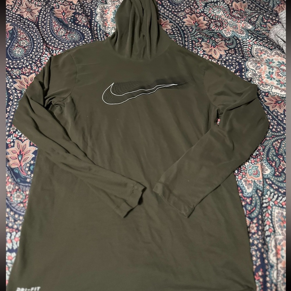 Dark Green Light hoodie